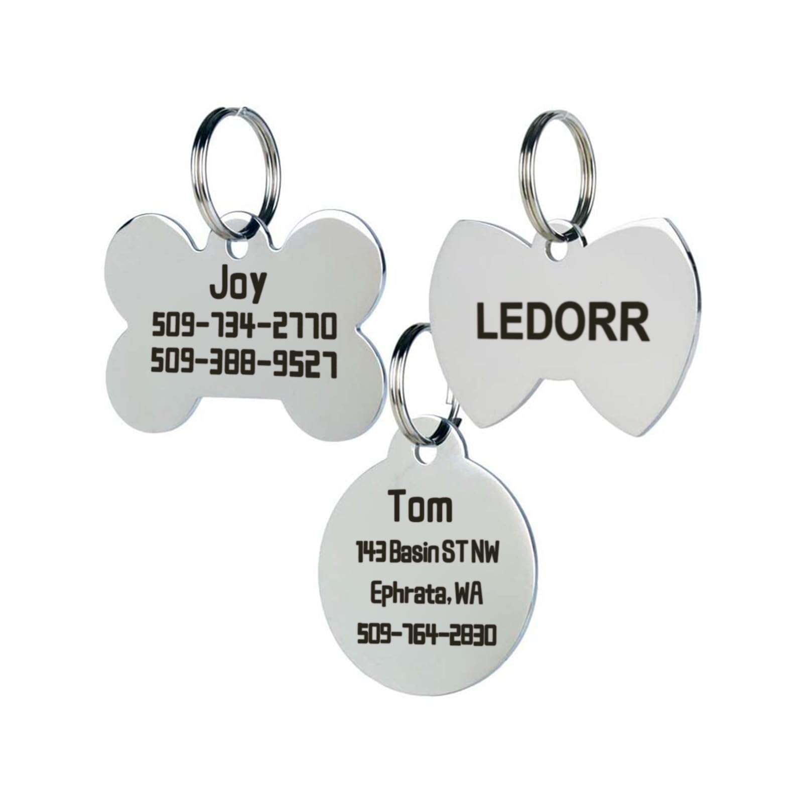 Ledorr Pet Tags Stainless Steel Personalized Pet Id Tags - Image 6